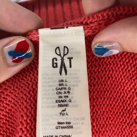 Knit quarter zip sweater large - Picture 4 of 4